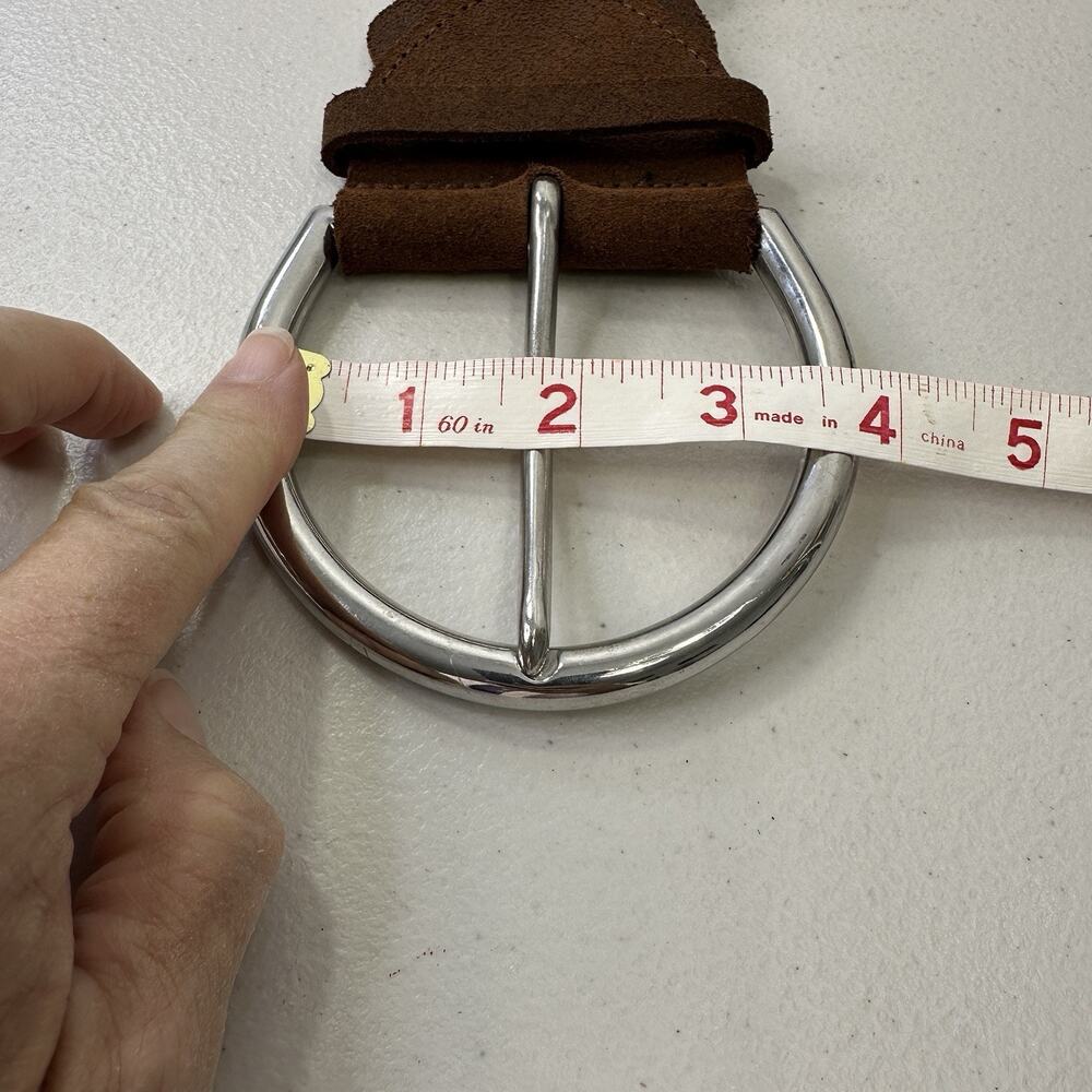 Rustic Leather Riveted Rectangle Open Square Patt… - image 2